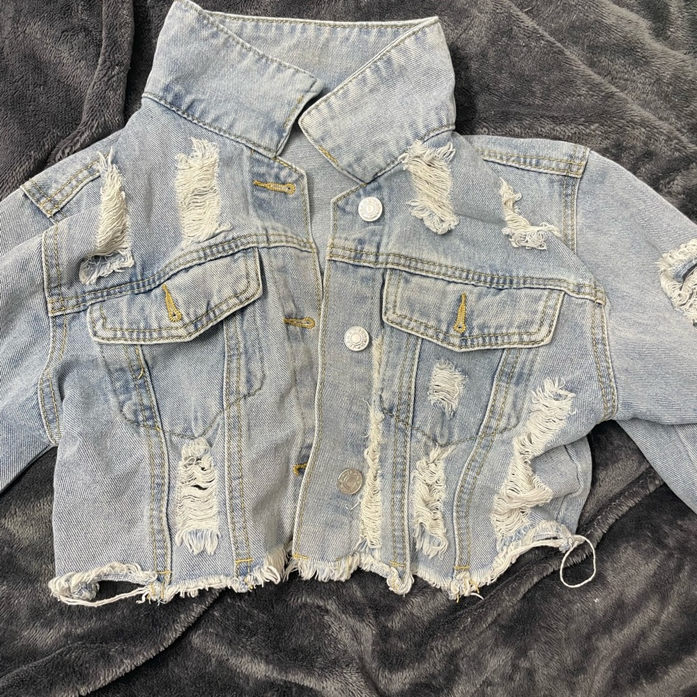 Forever 21 Cropped Jean Jacket